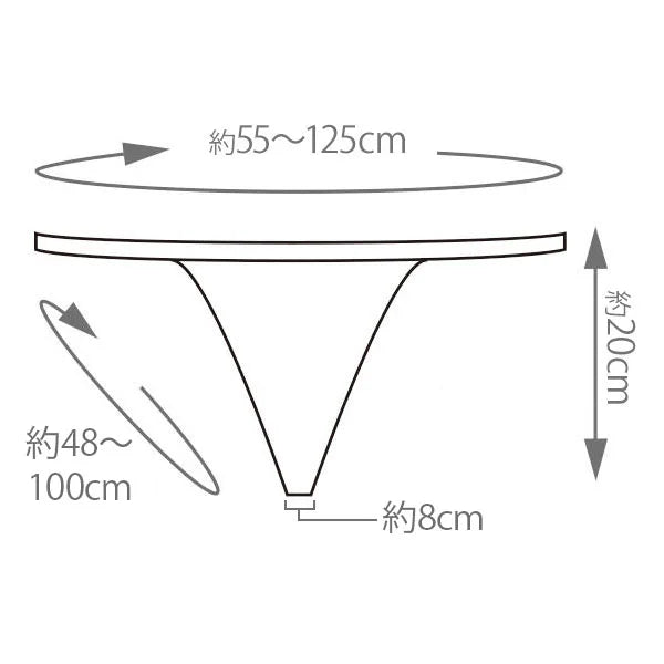 紙パンツ Tバック ブルー 5Lサイズ 50枚